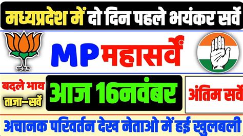 Madhya Pradesh Assembly Election Opinion Poll 2023 Shivraj Singh Vs