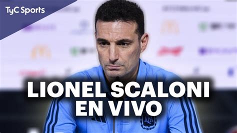 LIONEL SCALONI EN CONFERENCIA DE PRENSA EL DT DE LA SELECCIÓN