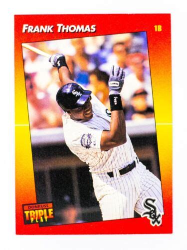 Frank Thomas 206 1992 Triple Play Baseball Card Chicago White Sox