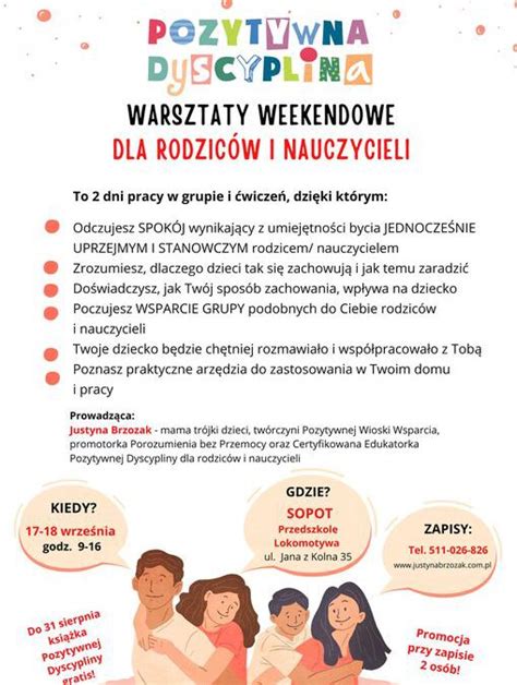 Pozytywna Dyscyplina Warsztaty Dla Rodzic W I Nauczycieli