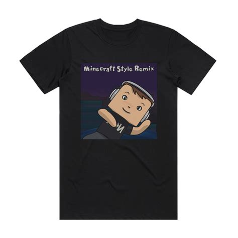 Approaching Nirvana Minecraft Style Remix Album Cover T Shirt Black
