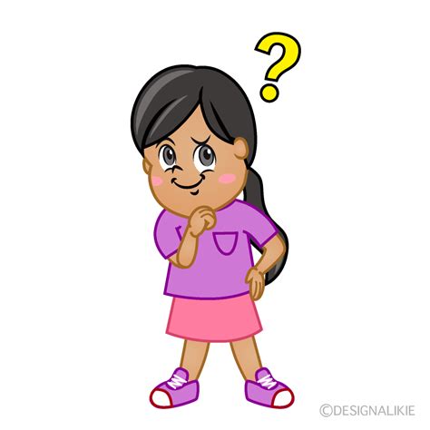 Girl Thinking Cartoon