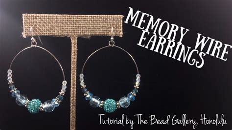 Simple Memory Wire Earrings At The Bead Gallery Honolulu YouTube