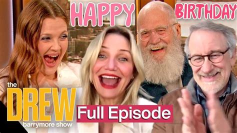 Drew Barrymores Surprise Birthday Special David Letterman Cameron