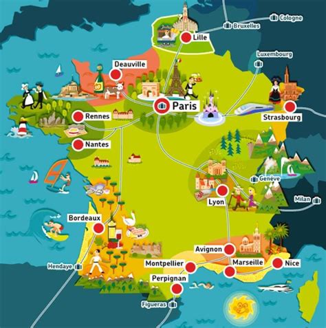 France Tourist Places Map - Best Tourist Places in the World