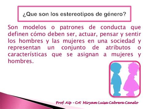 Estereotipos De Genero