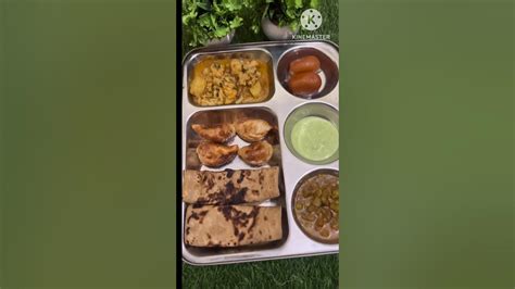 Shorts 😋desi Lunch Thali For Husband Youtubeshorts Youtubefeed