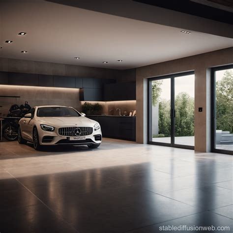 Photorealistic Modern House Driveway Stable Diffusion Online