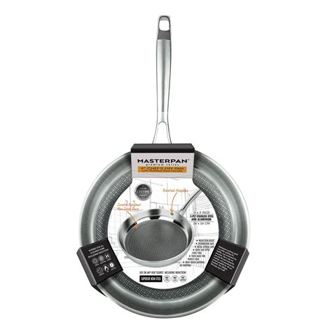 Masterpan Premium Series 9” 3 Ply Fry Pan And Skillet Stainless Steel Kitchen Oasis