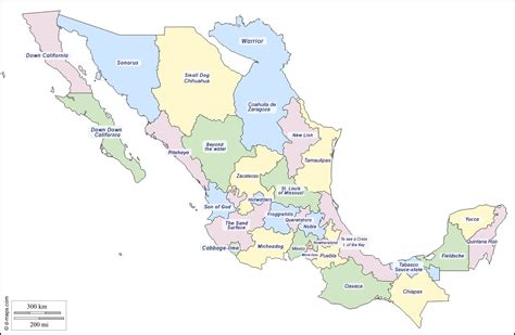 estación de televisión Sandalias Regularidad mapa de mexico con nombres ...