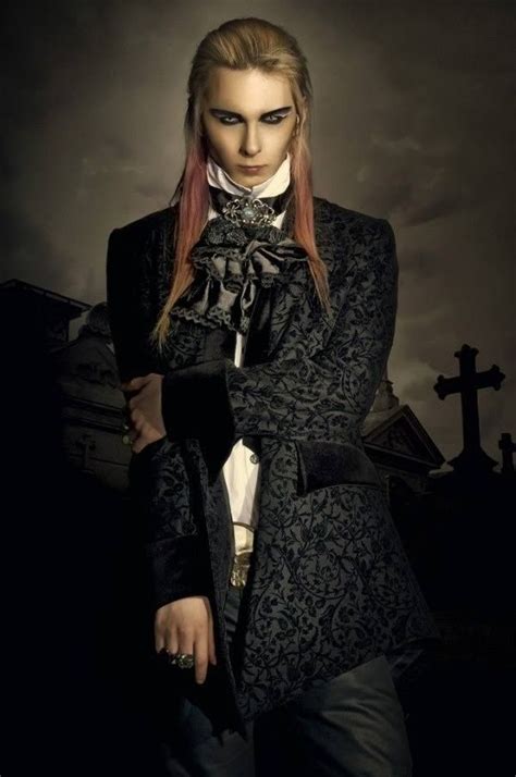 Gothic Man Gothic Fashion Vampire Look Long Hair Styles Men