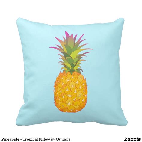 Pineapple Tropical Pillow Zazzle Tropical Pillows Pillows Throw Pillows