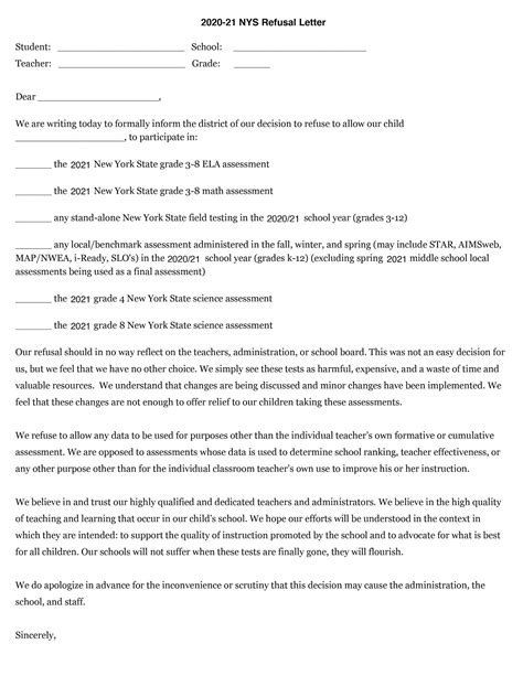 Big Education Ape: New York: A Sample Opt Out Letter | Diane Ravitch's blog