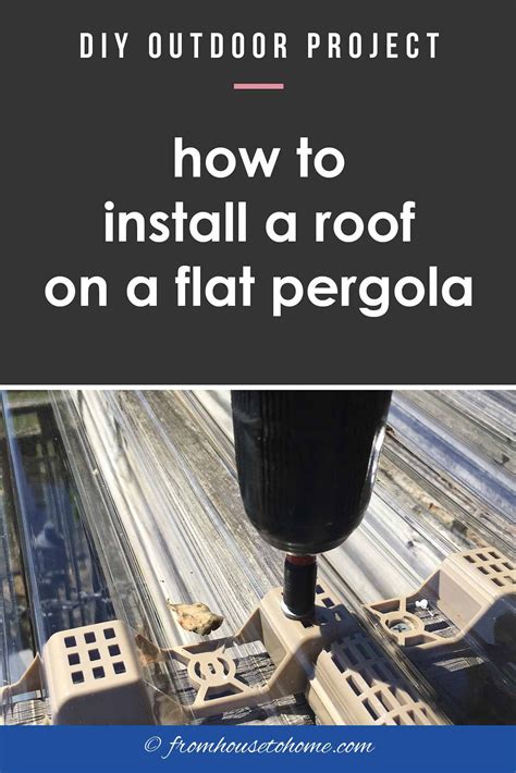 diy pergola with roof 6