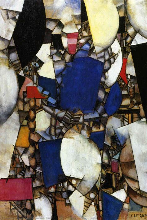 Grabados De Calidad Del Museo La Mujer En Azul De Fernand Leger