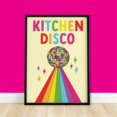 Kitchen Disco Rainbow Print From Colour Your Life Club House Colors