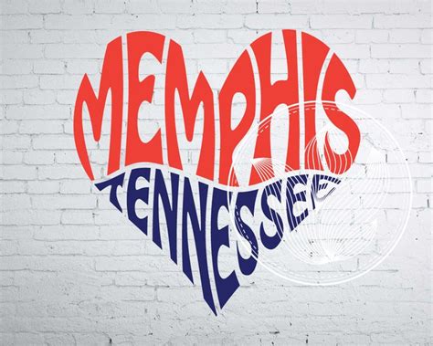 Memphis Tennessee Word Art Memphis Tennessee Svg Dxf Eps Png Etsy