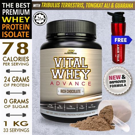 Vital Whey Advance Halal Kg G Protein Isolate Tribulus Tongkat Ali