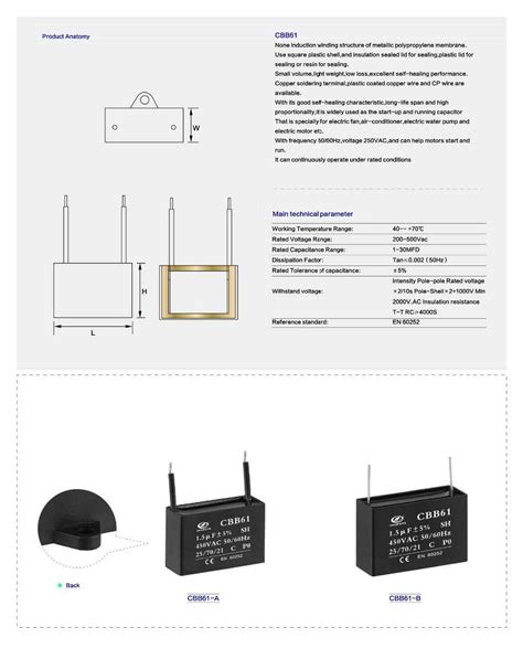 Cbb61 Capacitor 2 Wire Diagram