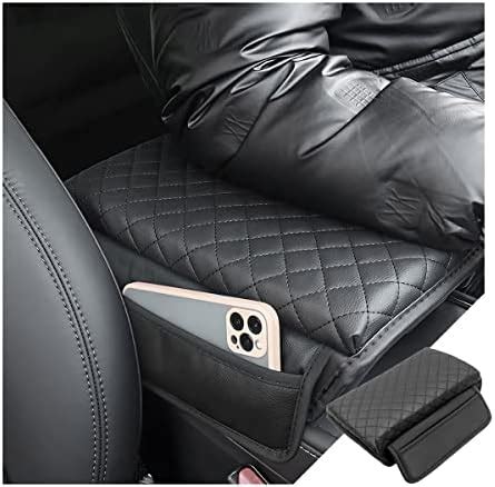 Amazon Zlirfy Carbon Fiber Leather Armrest Cover For Car Auto