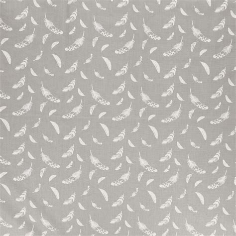 Tissu Plume Coton 57fils Gris Tissus Des Ursules