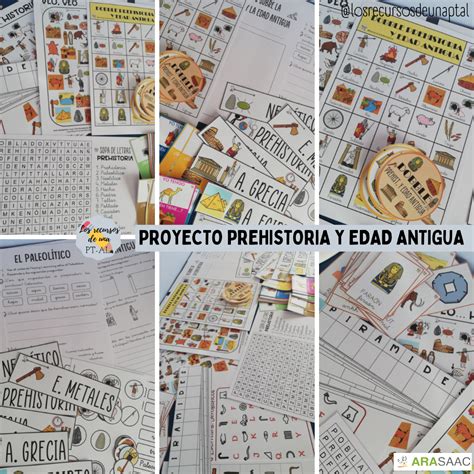 Proyecto Prehistoria Edad Antigua Arasaac Materiales Caa