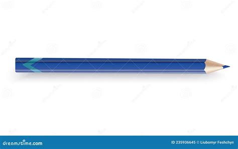 Sharpened Wooden Pencil With Graphite Rod Color Cartoon Icon Stock