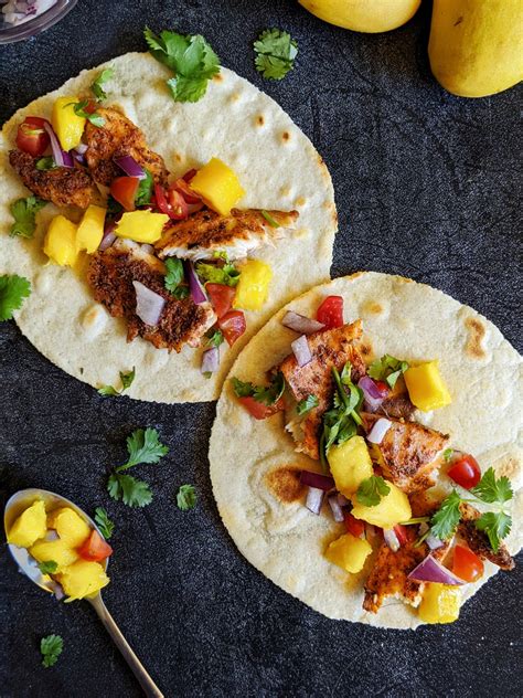 Baked Fish Tacos With Mango Salsa Paleo Hayl S Kitchen