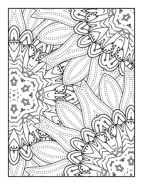 Premium Vector | Flower Coloring Page. Flower Mandala Coloring Page