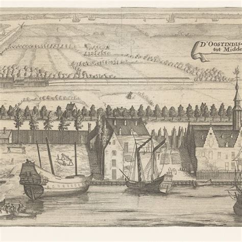 Gezicht Op De Oost Indische Werf Te Middelburg Anoniem 1696 1728