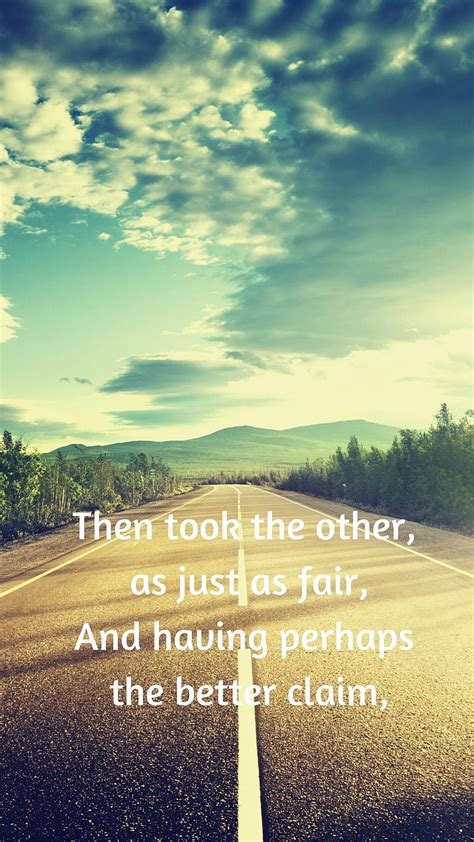 Robert Frost The Road Not Taken Audio For Android Hd Phone Wallpaper