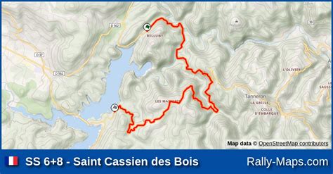 Ss Saint Cassien Des Bois Stage Map Rallye National Du Pays De