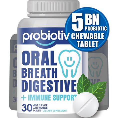 Oral Probiotics For Mouth Bad Breath 5 Billion Cfu Chewable Dental