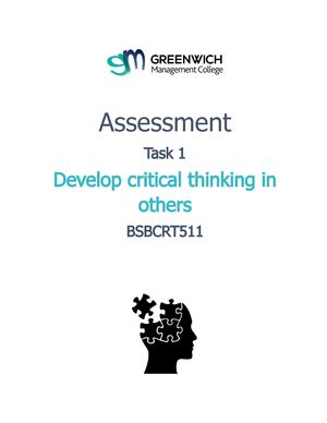 Bsbldr Assessment Task Assessment Task Lead And Manage