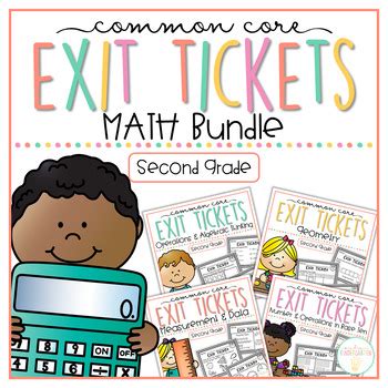 Common Core Exit Tickets Second Grade Math Bundle Mrs Plemons