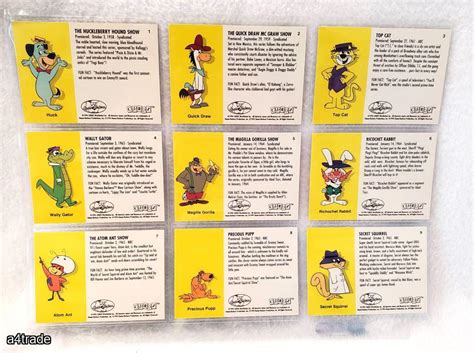 Lot Of 9 1 To 9 1994 Cardz Hanna Barbara Trading Cards Property Room