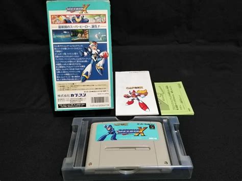 Nintendo Super Famicom Rockman X With Box Manual And Insert Video