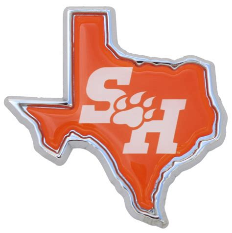 Sam Houston University Texas State Shape Color Car Emblem I Americas