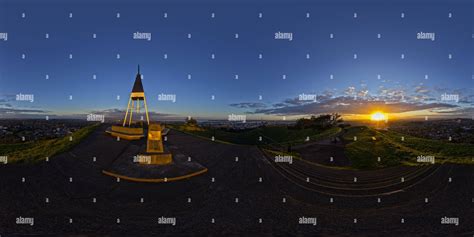 360° view of Mount Eden Sunrise Auckland - Alamy