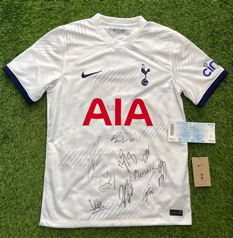 Authentic Nike Signed Football Jersey By Season Aia Tottenham