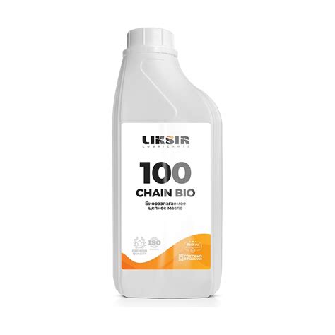 Биоразлагаемое масло для цепей CHAIN BIO 100 1 л LIKSIR 205501 ...