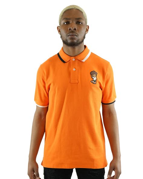 The Boondocks Huey Orange Polo Shirt The Boondocks Official