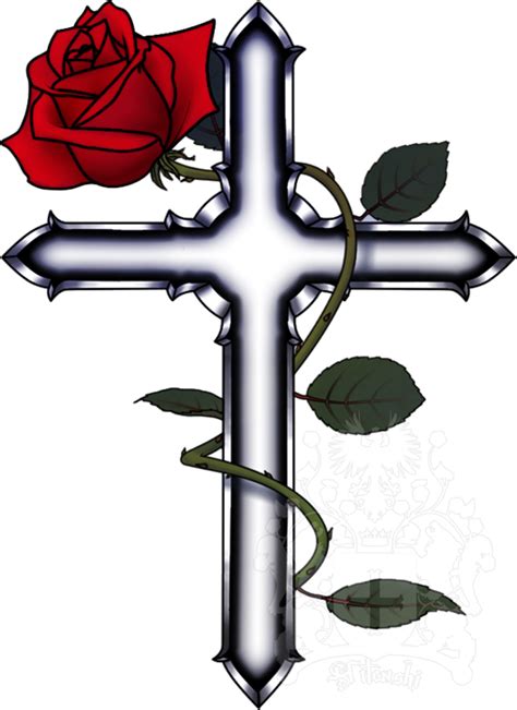 Cross Rose By Hitenshi16 On Deviantart