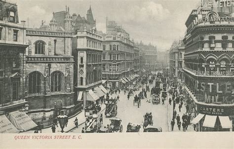 Queen Victoria Street London Stock Image Look And Learn