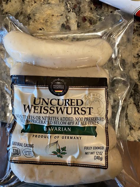 Preferred Selection Uncured Weisswurst Preparation Rlidlus