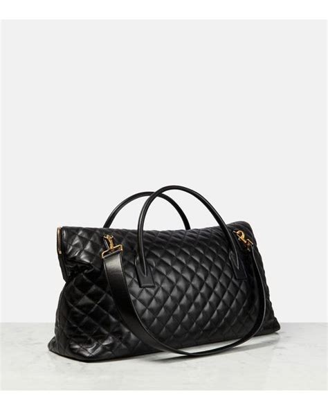 Saint Laurent Es Giant Travel Bag In Black Lyst