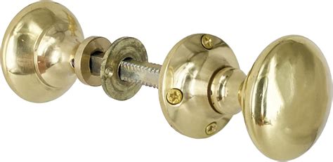 Irontite® Polished Brass Rim Door Knobs For Interior Doors Solid Brass