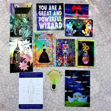 Holographic Stickers Fuck Sticker Lion Sticker Sunflower Sticker Wizard Sticker Skeleton