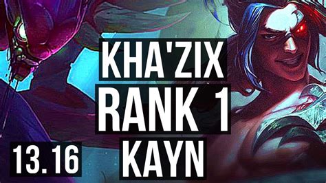 Kha Zix Vs Kayn Jng Rank Legendary Na Challenger