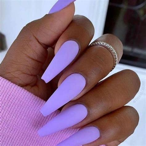 Pastel Purple Nails